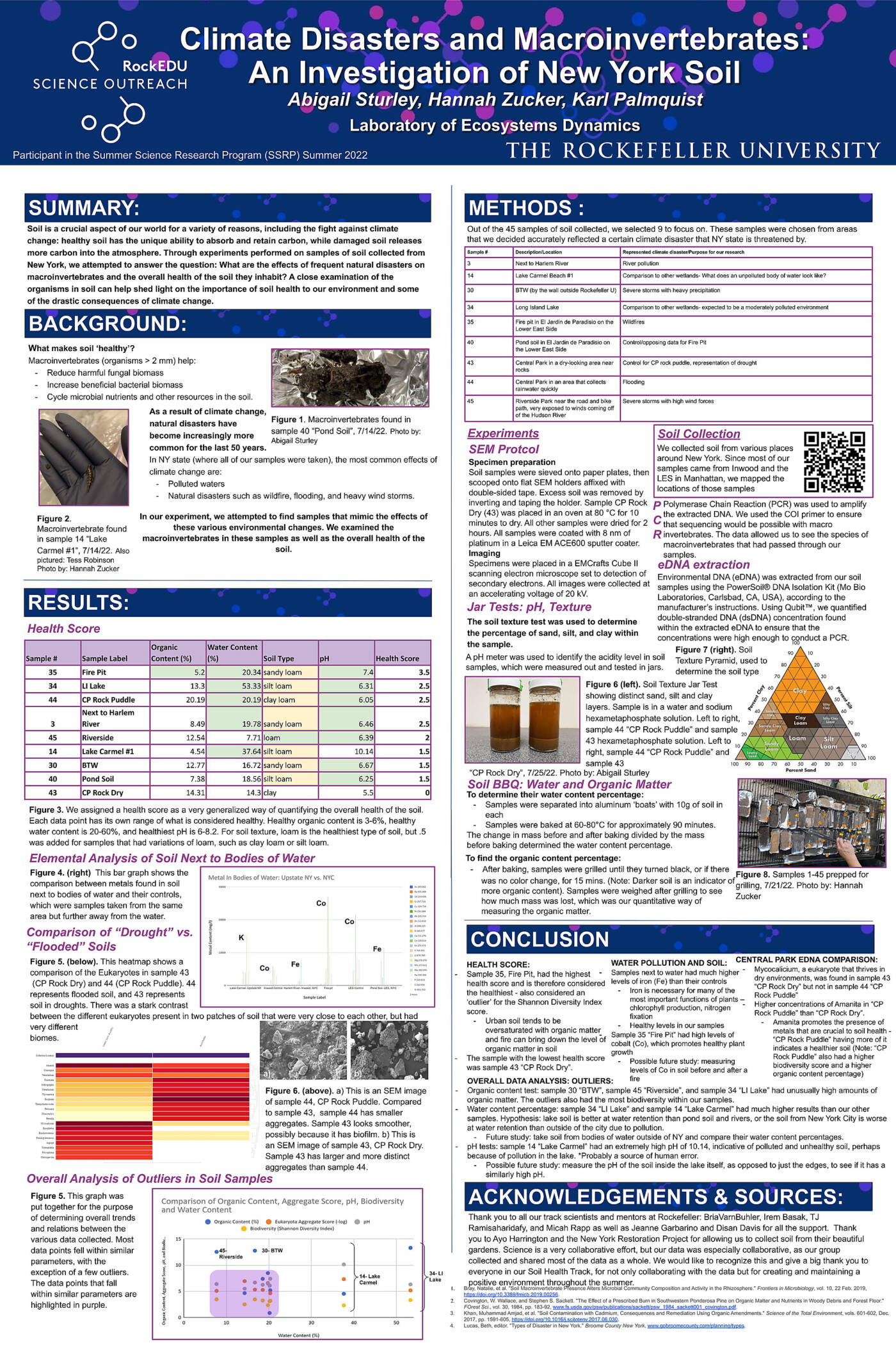 Climate Disasters and Macroinvertebrates: An Investigation of New York Soil